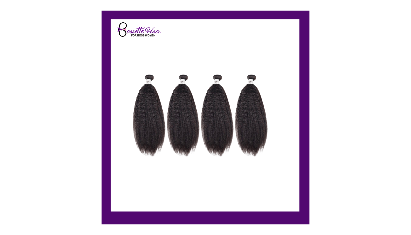 Kween Kinky Straight 4 Bundle Bossette Box - Bossette Hair