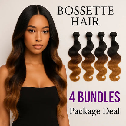 3 Color Ombre 4 Bundles Bossette Box