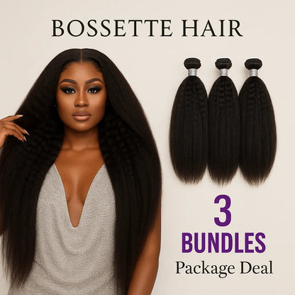 Kween Kinky Straight 3 Bundles Bossette Box