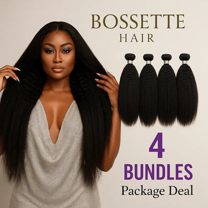Kween Kinky Straight 4 Bundles Bossette Box