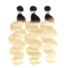 613 Blonde with Black Roots 3 Bundle Bossette Box - Bossette Hair