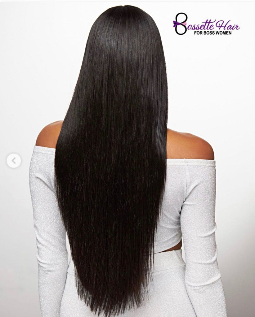 Natural Straight Hair in Black - Roblox